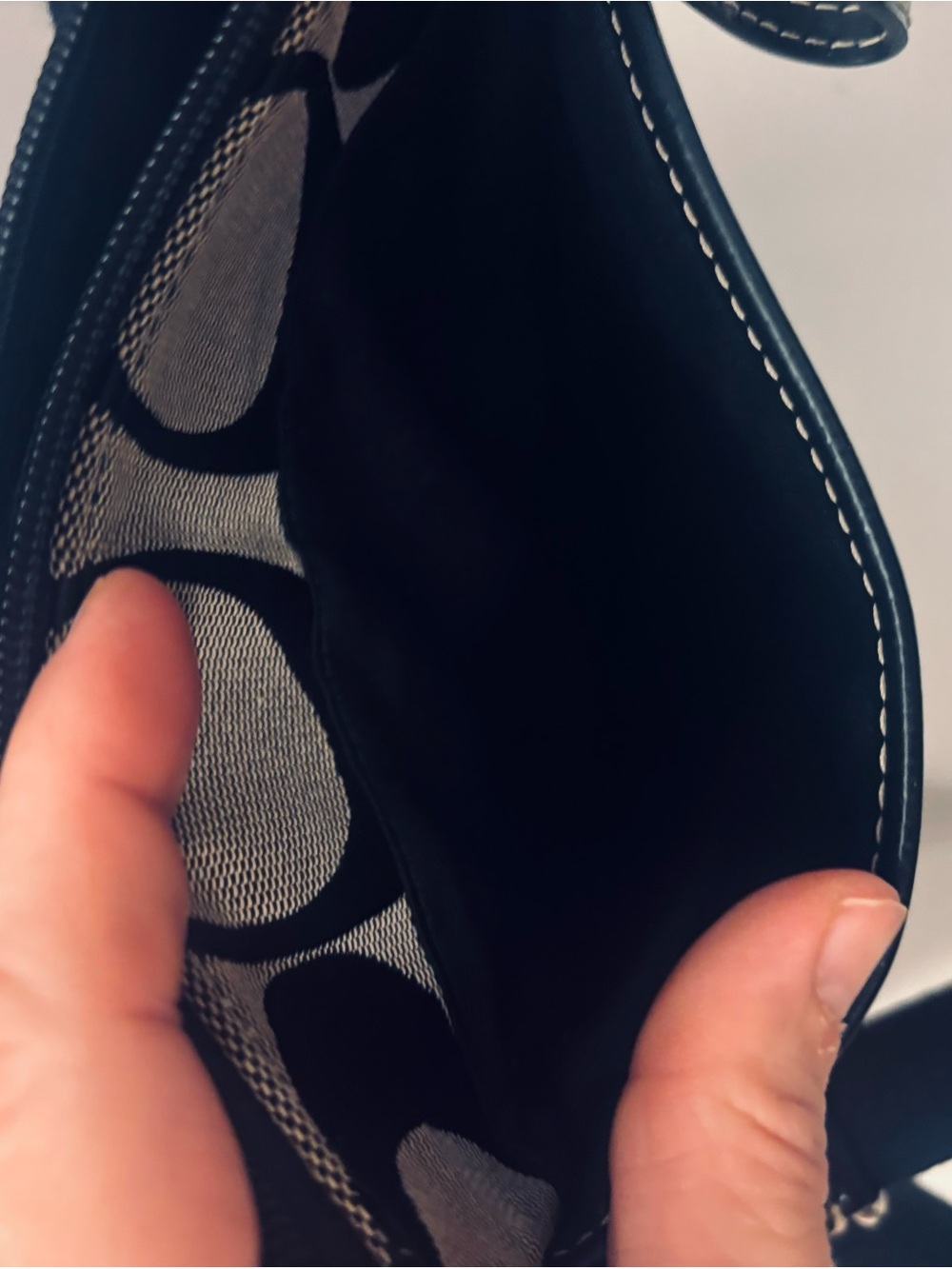 Coach Black and gray Signature Crossbody Bag - Picture 7 of 8